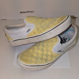 Vans X Penn Comfycush Slip On Tennis Ball Shoes in size 7.5 Men (9 Women) Yellow